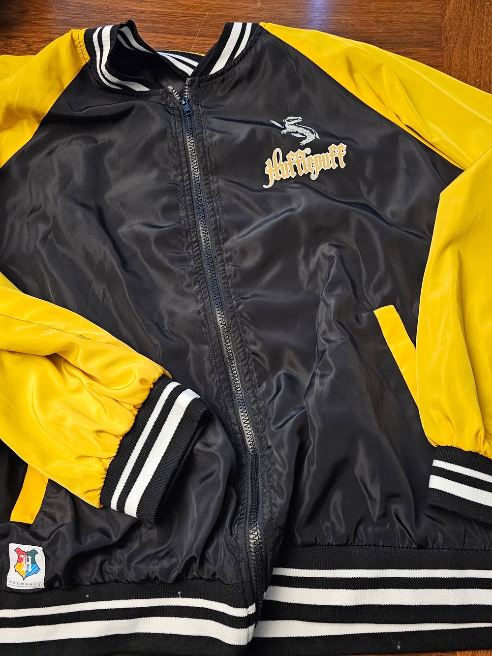 Harry Potter Hufflepuff Windbreaker Jacket Mens Size 4x